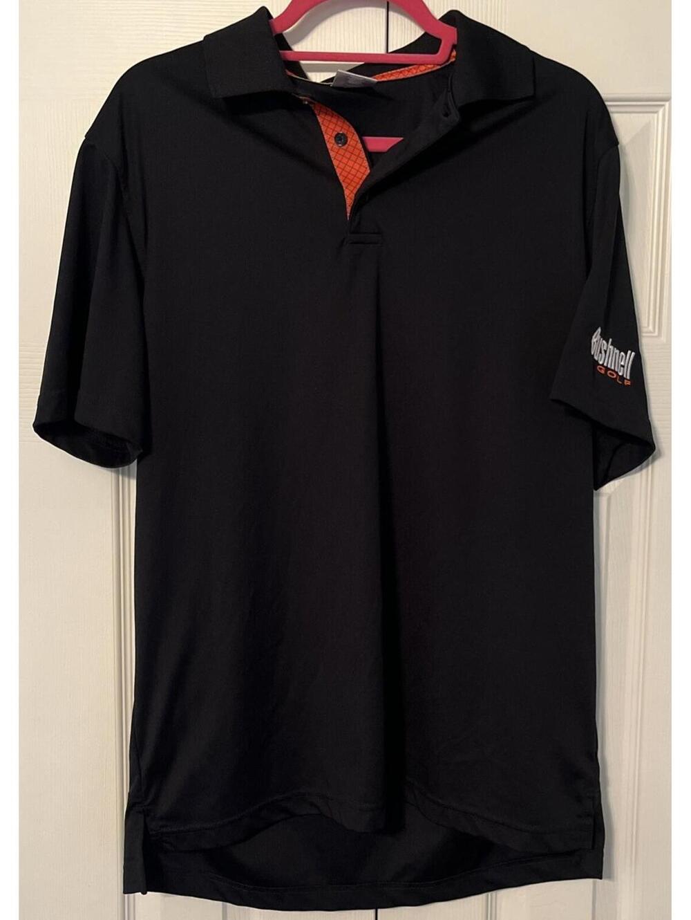 Men's Bushnell Golf Polo In Black - SIZE Medium - Very Clean!!!